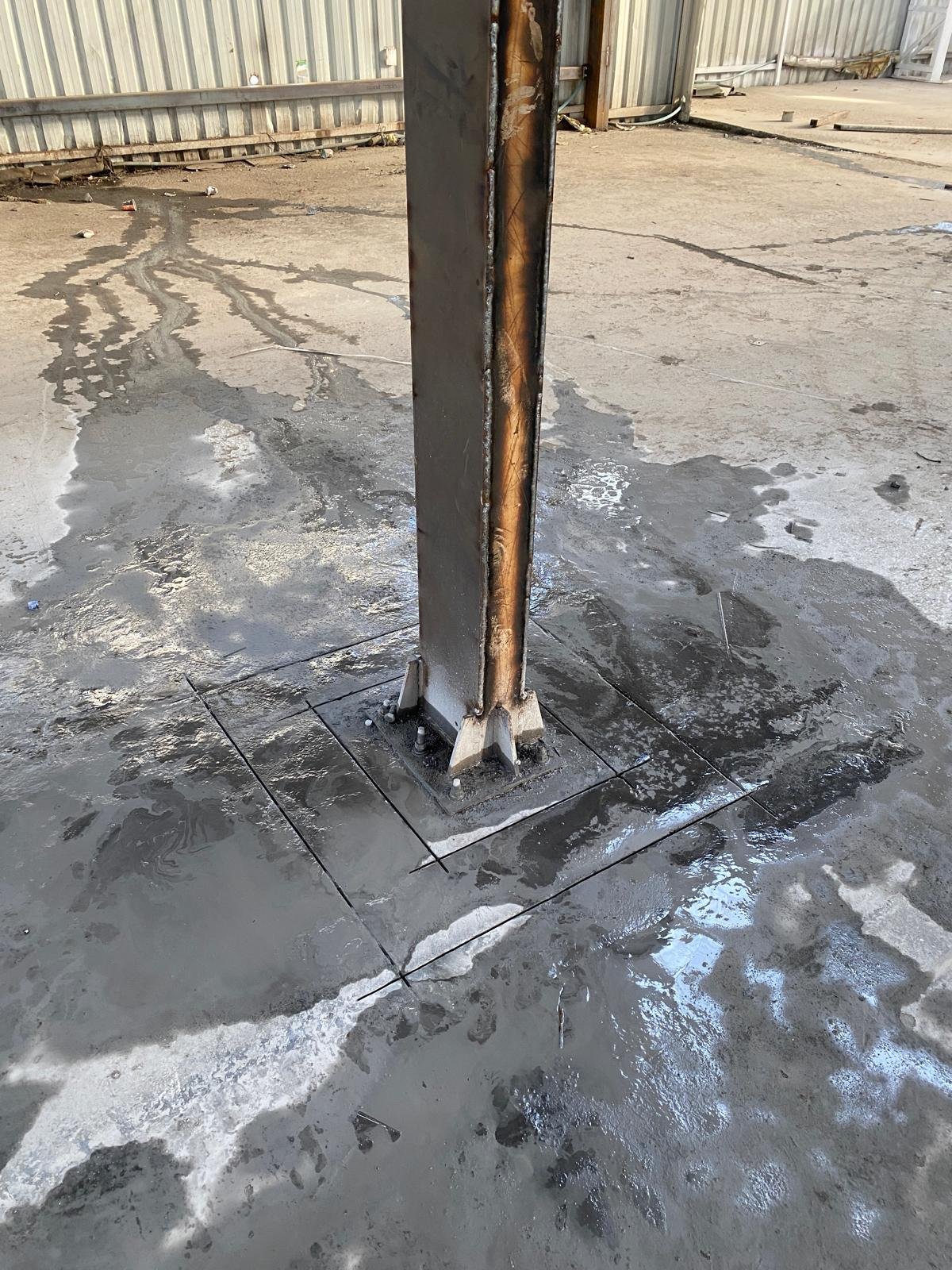 Çelik Kolon Çevresinde Beton Kesimi